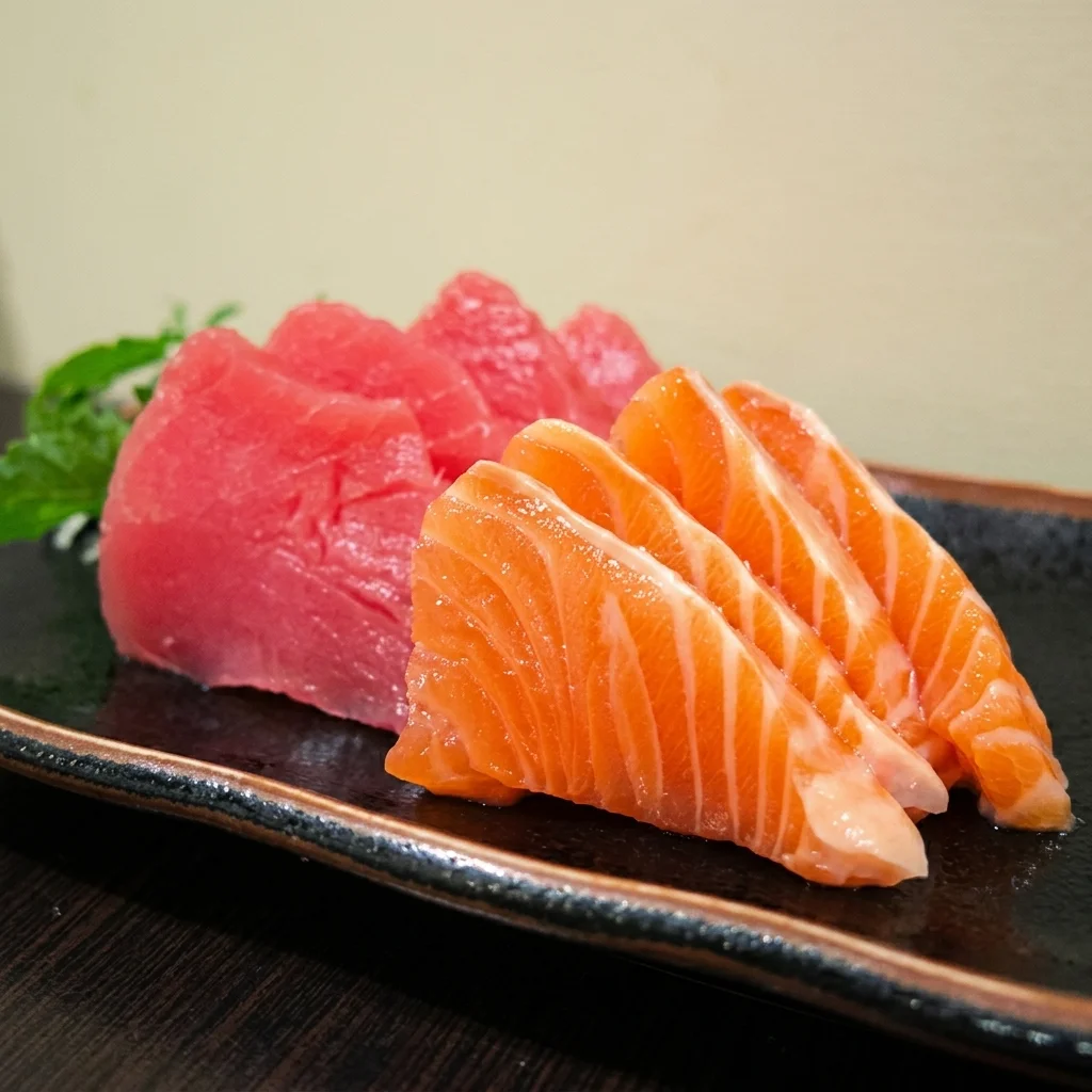 Fresh sashimi platter at Sushi Kuni Japanese restaurant in St. Boniface, Winnipeg